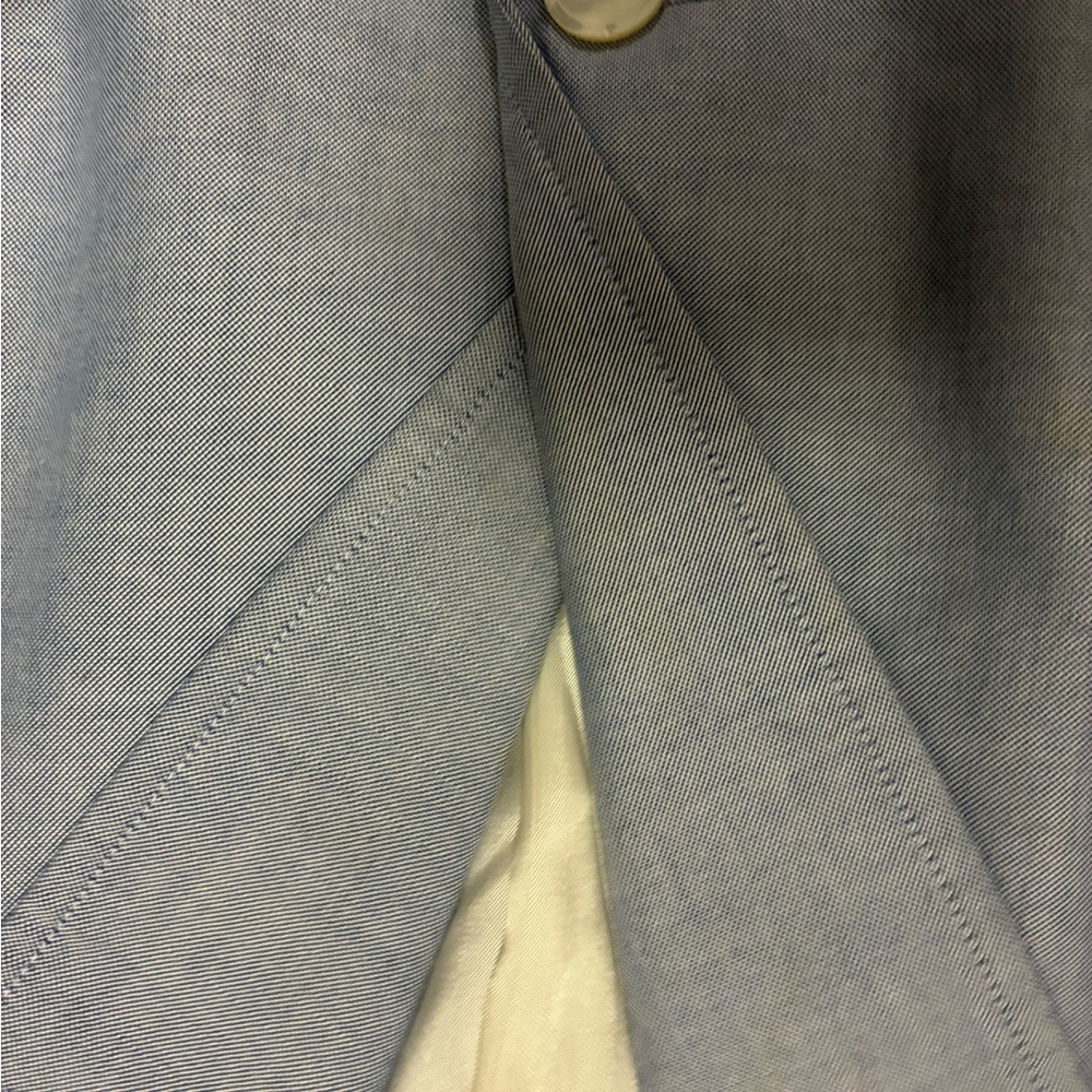Brooks Brothers Blue Blazer White Detailing Perfect for Spring and Easter - Picture 4 of 6
